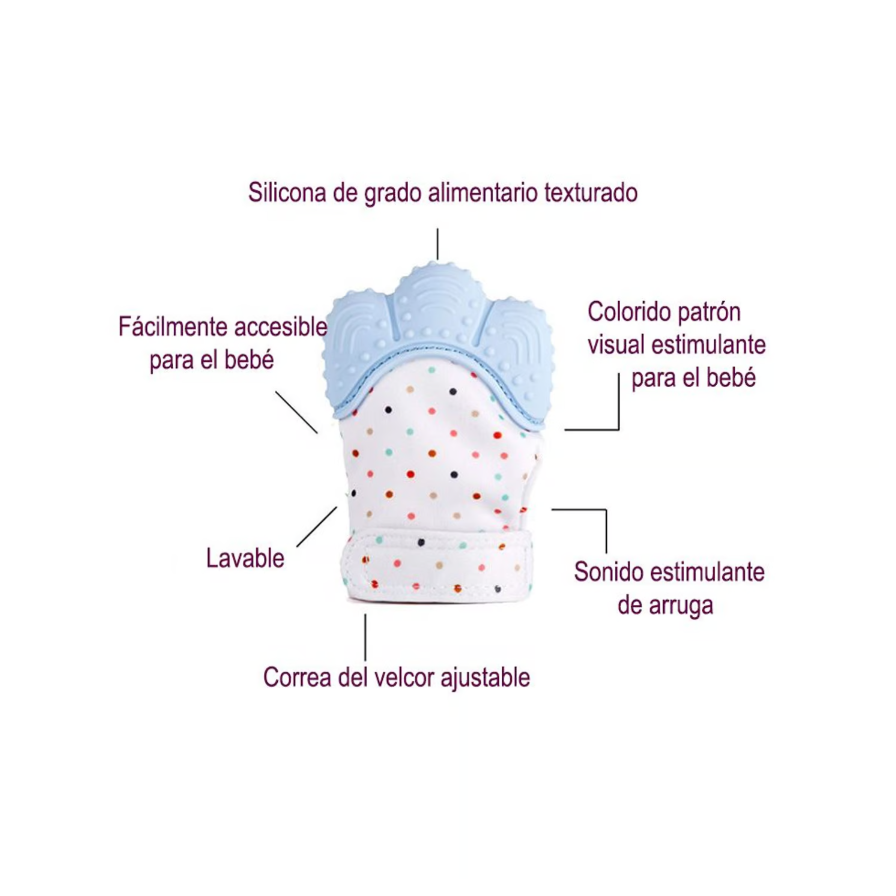 Guante Mordedor Dentición Para Bebes