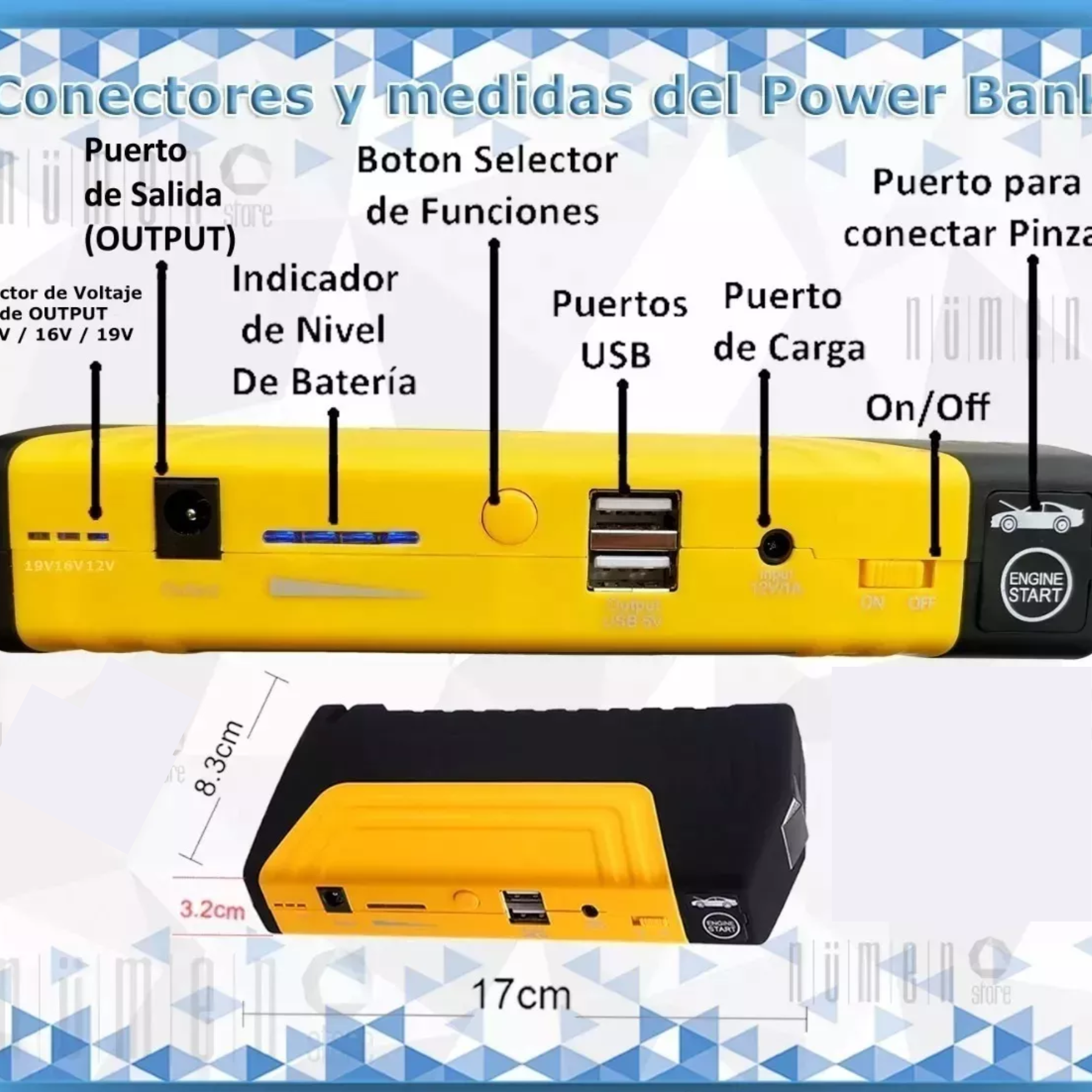 Kit Arrancador + Inflador de Neumáticos